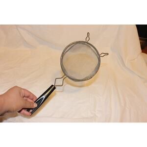strainer,vintage canning strainer,wire mesh strainer,vintage food strainer